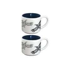 Load image into Gallery viewer, "Soaring Eagle" Espresso mugs, set of two, design by Haida artist Corey Bulpitt
