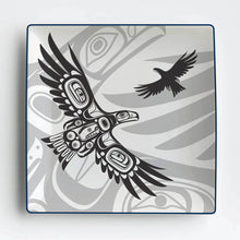 Load image into Gallery viewer, &quot;Soaring Eagle&quot; 10&quot; square serving dish, by Haida artist Corey Bulpitt - arriving January 2025
