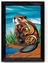 Load image into Gallery viewer, Spirit Beaver Framed Prints by Mi'kmaq artist, Stephanie White
