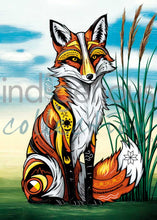 Load image into Gallery viewer, Stephanie White  Framed Art Card Collection - Spirit fox
