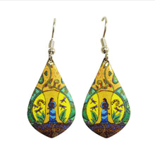 Load image into Gallery viewer, Strong Earth Woman Dangle Earrings artwork by Leah Dorion
