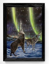 Charger l'image dans la galerie, Ronnie Simon The Howling Pair Wall Art | Native Art Canada
