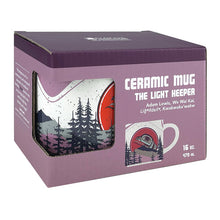 Load image into Gallery viewer, The Light Keeper 16oz Mug, design by Adam Lewis, Kwakwaka&#39;wakw, Liǧʷiłdax̌ʷ, We Wai Kai - North of Fifty Indigenous Boutique
