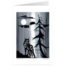 Load image into Gallery viewer, Wolf and Moon by Kwakwaka’wakw and French Canadian artist, Diane Levesque
