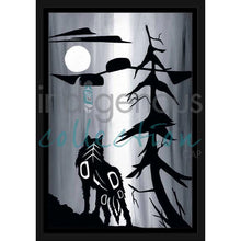 Load image into Gallery viewer, Wolf and Moon by Kwakwaka’wakw and French Canadian artist, Diane Levesque
