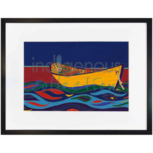 Load image into Gallery viewer, Dawn Oman Yellow Dory Wall Art | Native Art Canada
