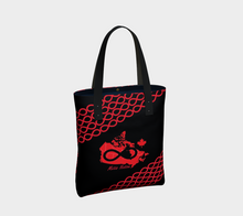 Load image into Gallery viewer, Metis Nation Black Tote, Lined - North of 50 Métis Designs
