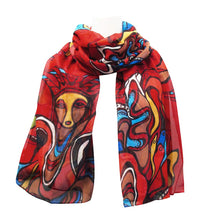 Load image into Gallery viewer, &quot;Pow Wow Dancer&quot;  Scarf
