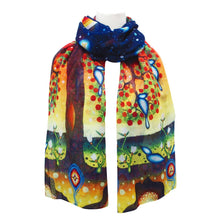 Load image into Gallery viewer, &quot;Tree of Life&quot; Scarf, design by  James Jacko
