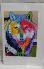 Load image into Gallery viewer, Big Wolf Art Card John Balloue Indigenous art
