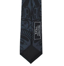 Load image into Gallery viewer, &quot;Children of the Raven&quot; Silk Tie design by Bill Reid
