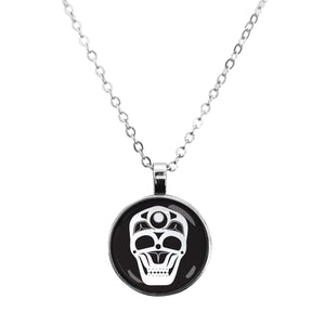 "Skull" Glass Dome Necklace