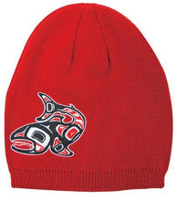 Load image into Gallery viewer, Design by Gitksan Native Artist Jamie Sterritt hat First Nations indigenous art
