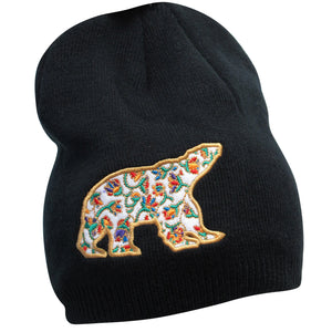 "Spring Bear" Embroidered Toque