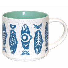 Load image into Gallery viewer, 16 oz &quot;Salmon in the Wild&quot; Mug by Simone Diamond
