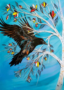Raven Tree by Native artist Carla Joseph, North of Fifty 50