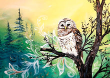 Load image into Gallery viewer, Wise Owl by Native artist Carla Joseph, North of Fifty 50
