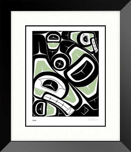 LIMITED EDITION ART PRINT -  Whale by Native artist Derek Thomas - North of 50 Métis Designs