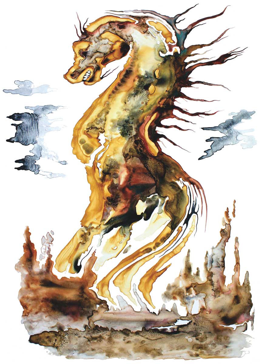 Earth Dragon Art Card by Colleen Gray - North of 50 Métis Designs