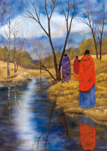 Load image into Gallery viewer, "Journey Reflections" Art Card by Jeanne Rorex-Bridges - North of 50 Métis Designs
