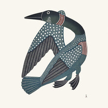 Load image into Gallery viewer, Dancing Loon by Native artist Kenojuak Ashevak, North of Fifty 50
