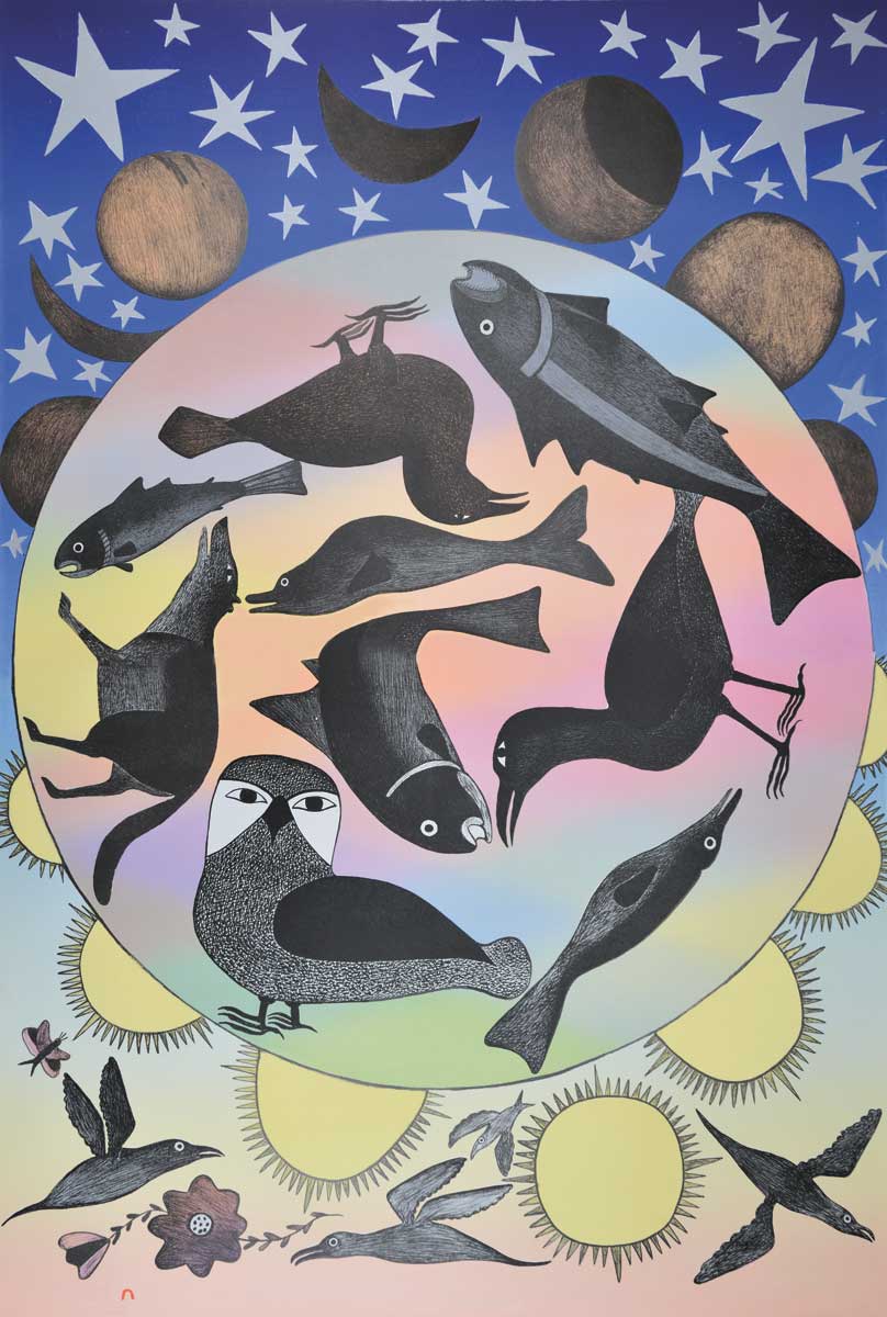 Siilavut Nunavut by Native artist Kenojuak Ashevak, North of Fifty 50