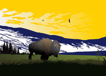 Load image into Gallery viewer, Bison by Mark Preston, native artist, Indigenous Art, Northwest Coast art, North of Fifty 50
