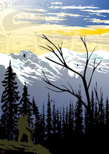 Load image into Gallery viewer, Mountain Hiker by Mark Preston, native artist, Indigenous Art, Northwest Coast art, North of Fifty 50
