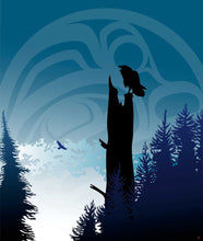 Load image into Gallery viewer, Raven&#39;s Lookout by  Mark Preston, native artist, Indigenous Art, Northwest Coast art, North of Fifty 50
