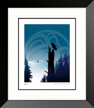 Load image into Gallery viewer, Raven&#39;s Lookout by by Mark Preston, native artist, Indigenous Art, Northwest Coast art, North of Fifty 50
