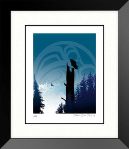 Raven's Lookout by by Mark Preston, native artist, Indigenous Art, Northwest Coast art, North of Fifty 50