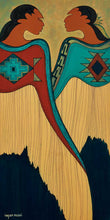 Load image into Gallery viewer, My Sister Myself by Native artist, Indigenous Art, Sioux, Maxine Noel, North of Fifty 50
