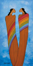 Load image into Gallery viewer, People of the Rainbow by Native artist, Indigenous Art, Sioux, Maxine Noel, North of Fifty 50
