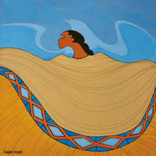 Load image into Gallery viewer, Under the Shadow of the Hawk by Native artist, Indigenous Art, Sioux, Maxine Noel, North of Fifty 50
