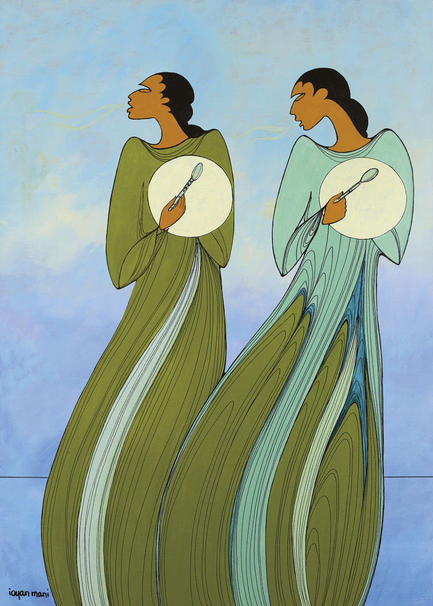 LIMITED EDITION ART PRINT - Earth's Heartbeat by Native Artist Maxine Noel - North of 50 Métis Designs