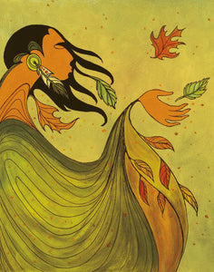 Autumn by Native artist, Indigenous Art, Sioux, Maxine Noel, North of Fifty 50