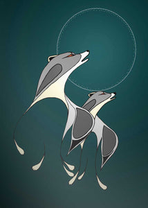 Duet by Native artist Rick Beaver, North of Fifty 50