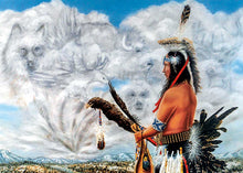 Load image into Gallery viewer, "Seeker of Wisdom" Art Card - North of 50 Métis Designs
