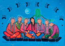 Load image into Gallery viewer, Celebrating New Life by Simone McLeod, Cree artist, Ojibway art, Indigenous artist, Native art, North of Fifty 50
