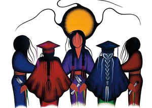 Education by Native artist Simone McLeod, Cree artist, Ojibway art, North of Fifty 50