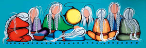 Elders Prayers by Native artist Simone McLeod, Cree artist, Ojibway art, Indigenous artist, Native art, North of Fifty 50