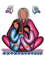 Load image into Gallery viewer, Family Strength by Native artist Simone McLeod, Cree artist, Ojibway art, North of 50
