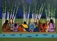 Load image into Gallery viewer, Giving Thanks for Who We are by Simone McLeod, Cree artist, Ojibway art, Indigenous artist, Native art, North of Fifty 50
