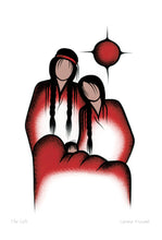 Load image into Gallery viewer, The gift by Native artist Simone McLeod, Cree artist, Ojibway art, Indigenous artist, Native art, North of Fifty 50
