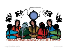 Load image into Gallery viewer, Strength Working Together by Native artist Simone McLeod, Cree artist, Ojibway art, North of Fifty 50
