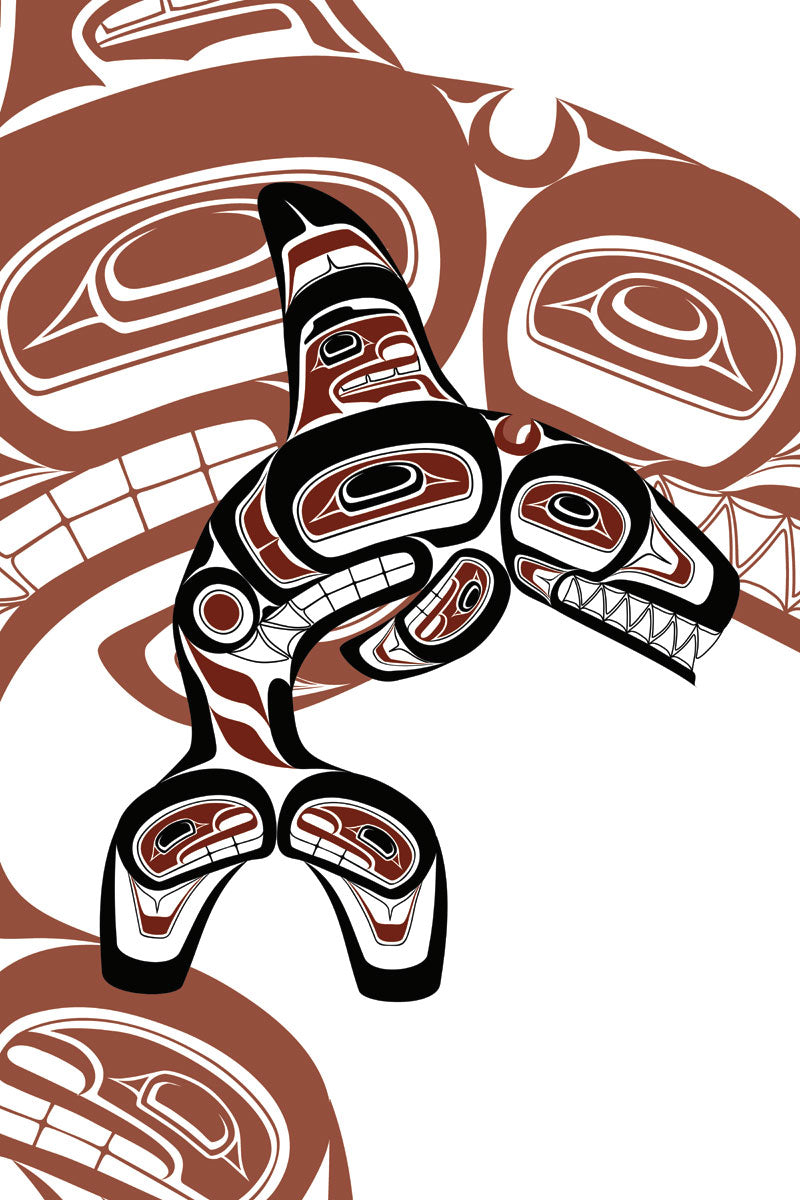 LIMITED EDITION ART PRINT -  Orca by Todd Baker - North of 50 Métis Designs