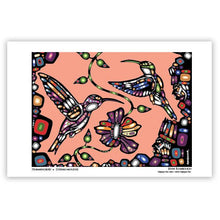 Load image into Gallery viewer, Hummingbird indigenous art gift by John Rombough Canada
