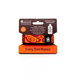 Every Child Matters 1 inch Wristband, artwork by Morgan Asoyuf  - size M & L