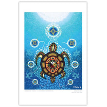 Charger l'image dans la galerie, Medicine Turtle indigenous art gift by James Jacko Canada
