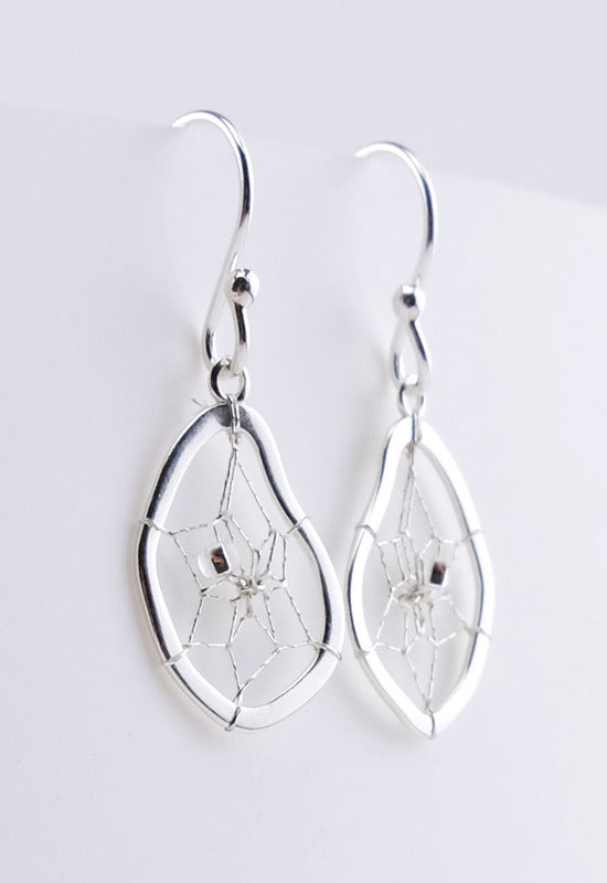 Sterling Silver Dreamcatcher Earrings